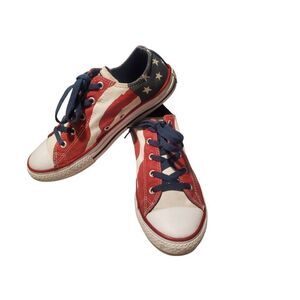 Chuck Taylor Converse All Star Low 'Flag' Sneakers Shoes Size  4 Youth 5.5 Women